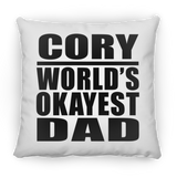 Cory World's Okayest Dad - Throw Pillow
