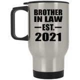 Brother In Law Established EST. 2021 - Silver Travel Mug