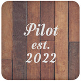 Pilot Established Est. 2022 - Drink Coaster E