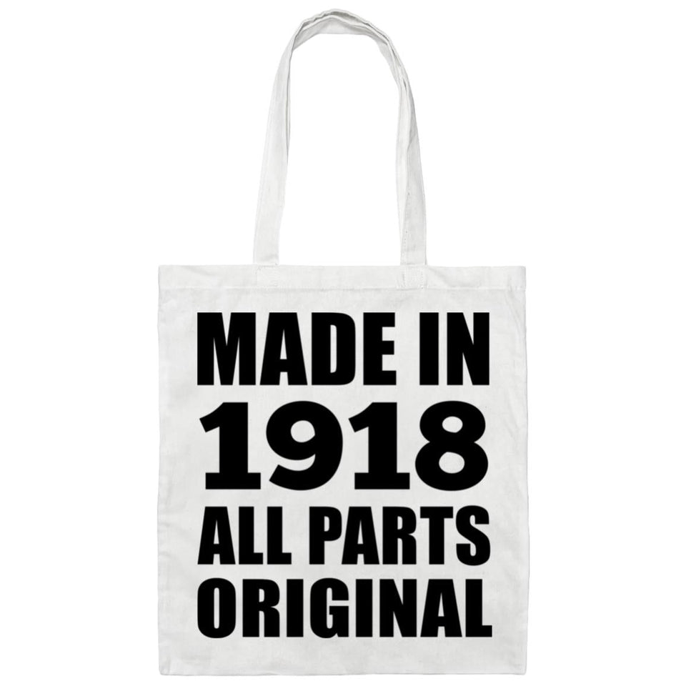 106th Birthday Made in 1918 All Parts Original - Tote Bag White