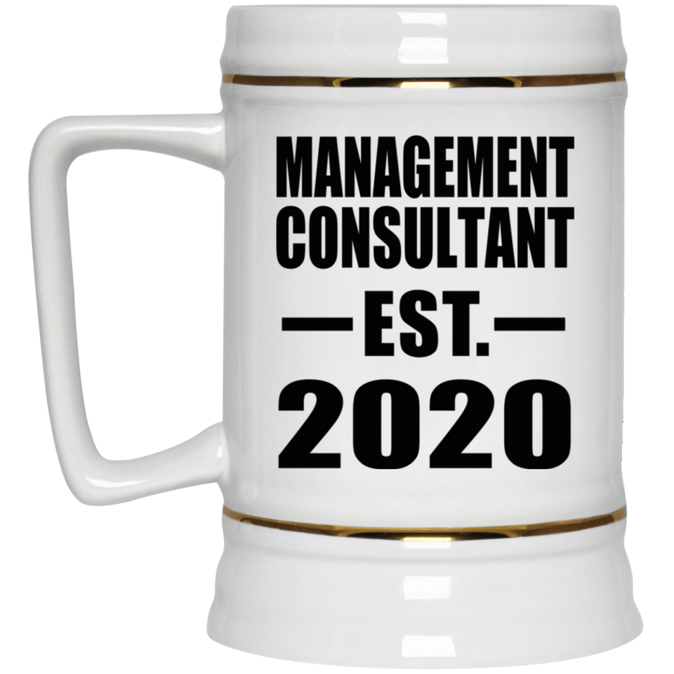 Management Consultant Established EST. 2020 - Beer Stein