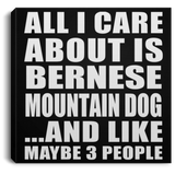 All I Care About Is Bernese Mountain Dog - Canvas Square