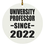 University Professor Since 2022 - Circle Ornament