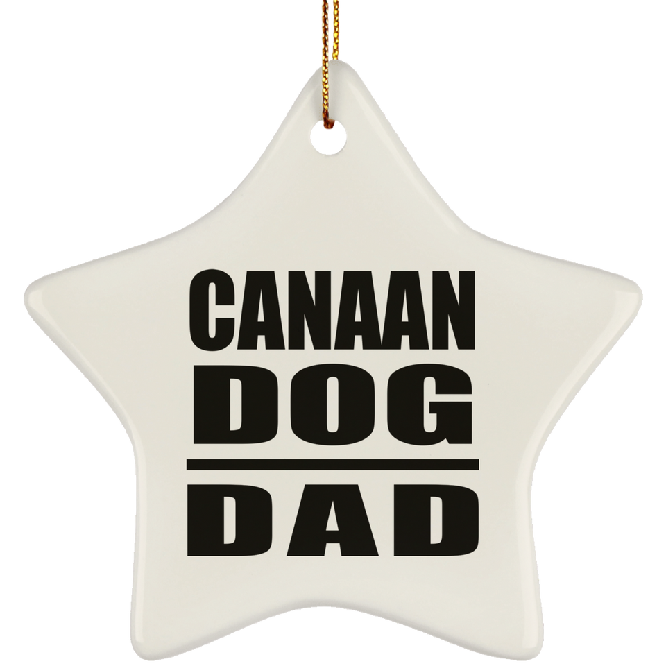 Canaan Dog Dad - Star Ornament