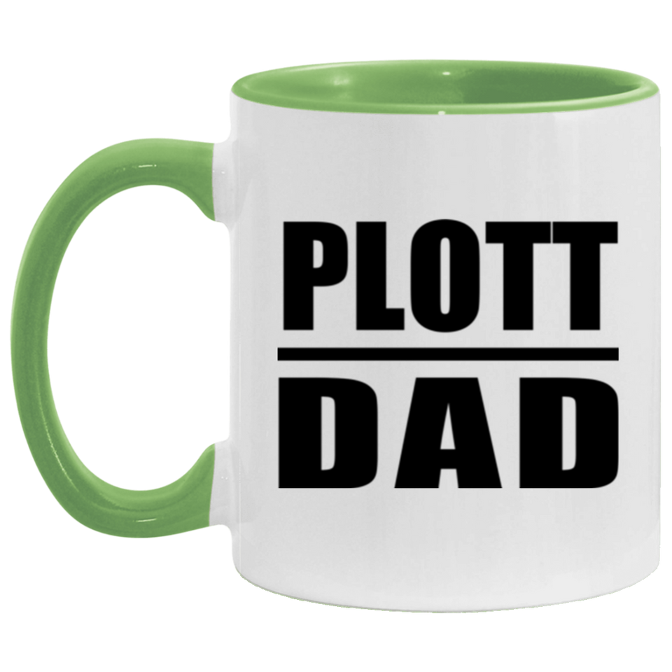 Plott Dad - 11oz Accent Mug Green