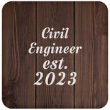 Civil Engineer Established Est. 2023 - Drink Coaster D