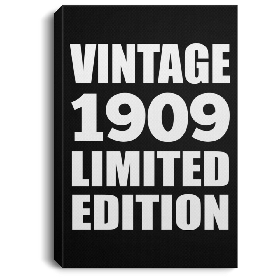 115th Birthday Vintage 1909 Limited Edition - Canvas Portrait