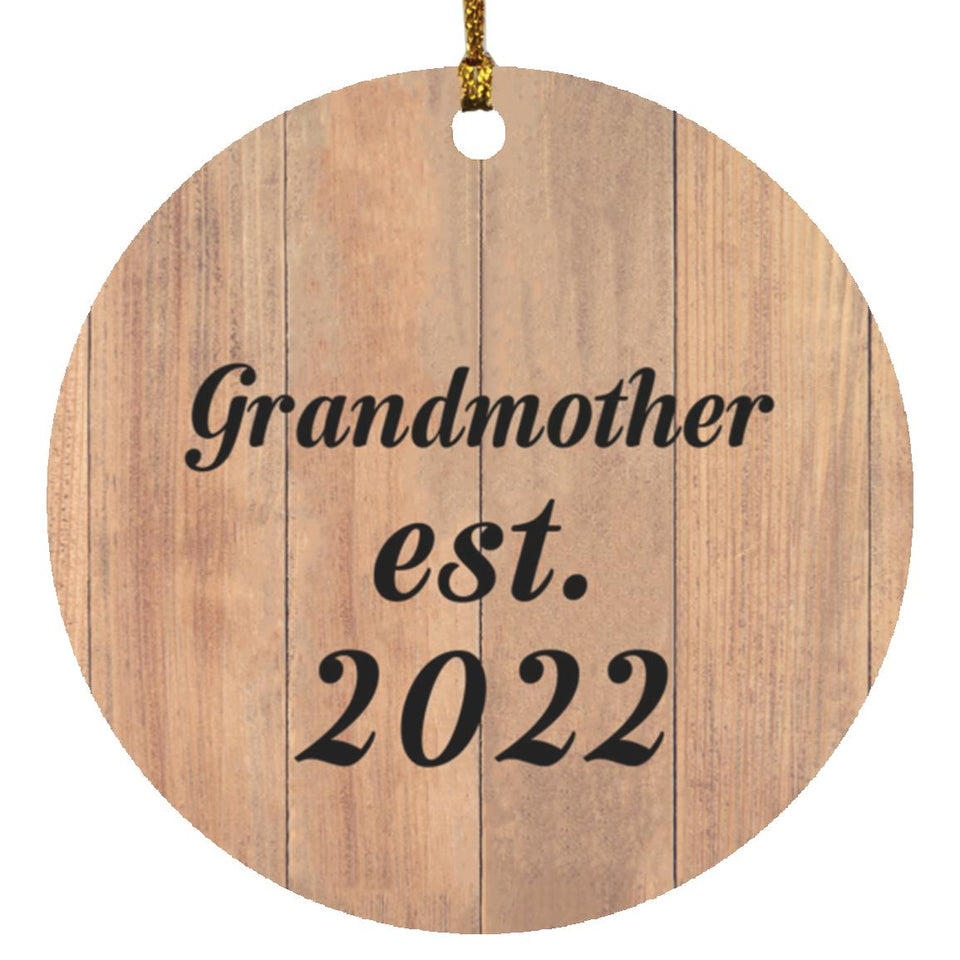 Grandmother Established EST. 2022 - Circle Ornament C