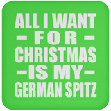 All I Want For Christmas Is My German Spitz - Coaster