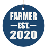 Farmer Established EST. 2020 - Circle Ornament