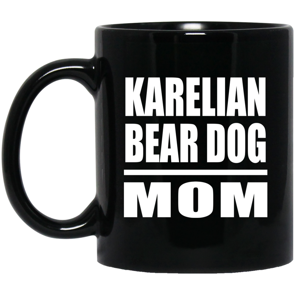 Karelian Bear Dog Mom - 11oz Coffee Mug Black