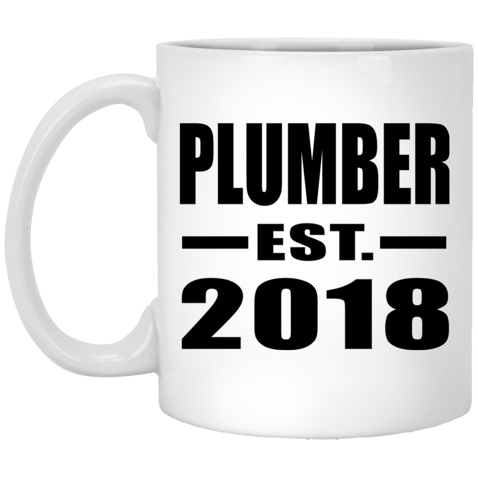 Plumber Established EST. 2018 - 11 Oz Coffee Mug