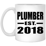 Plumber Established EST. 2018 - 11 Oz Coffee Mug