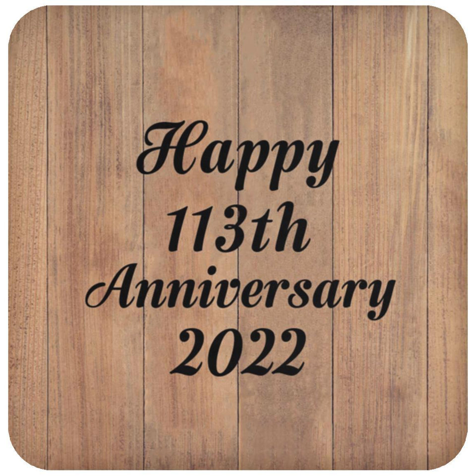 Happy 113th Anniversary 2022 - Drink Coaster C