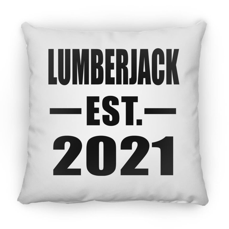 Lumberjack Established EST. 2021 - Throw Pillow