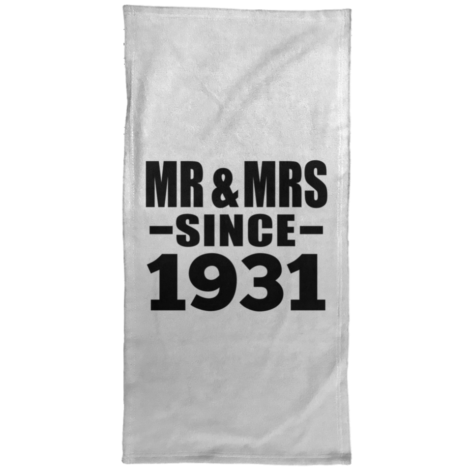 93rd Anniversary Mr & Mrs Since 1931 - Hand Towel