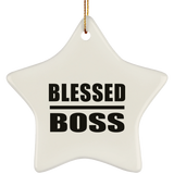 Blessed Boss - Star Ornament