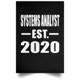 Systems Analyst Established EST. 2020 - Poster Portrait