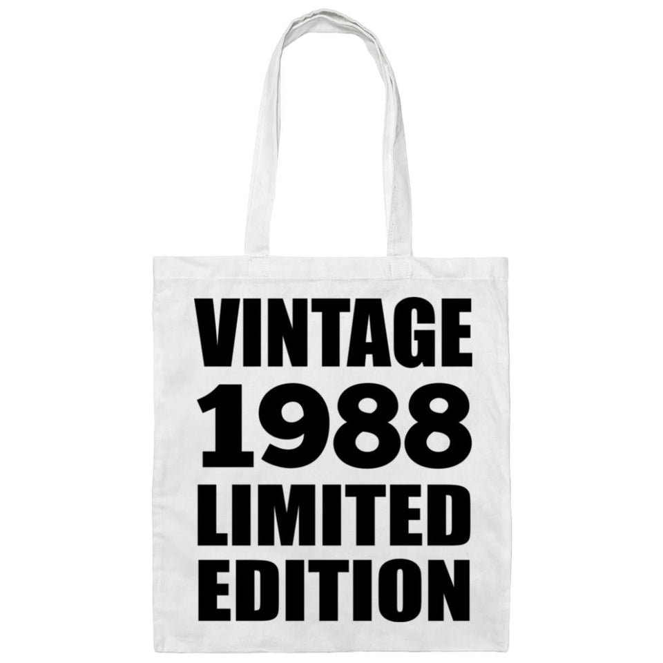 36th Birthday Vintage 1988 Limited Edition - Tote Bag White