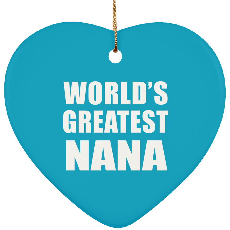 World's Greatest Nana - Heart Ornament