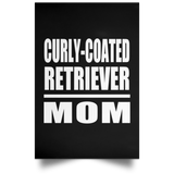 Curly-Coated Retriever Mom - Poster Portrait