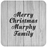 Merry Christmas Murphy Family - Drink Coaster F