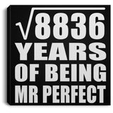 94th Anniversary Square Root of 8836 Years of Mr Perfect - Canvas Square