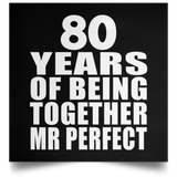 80th Anniversary 80 Years Of Being Mr Perfect - Poster Square