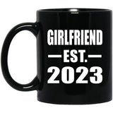 Girlfriend Established EST. 2023 - 11oz Coffee Mug Black