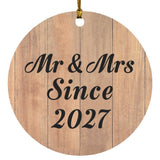 Anniversary Mr & Mrs Since 2027 - Circle Ornament C