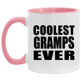 Coolest Gramps Ever - 11oz Accent Mug Pink