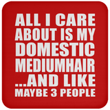 All I Care About Is My Domestic Mediumhair - Drink Coaster