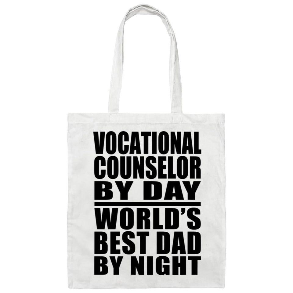 Vocational Counselor By Day World's Best Dad By Night - Tote Bag White