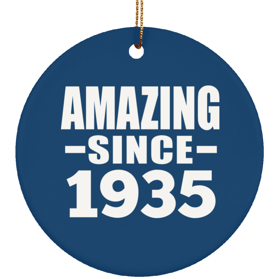 89th Birthday Amazing Since 1935 - Circle Ornament