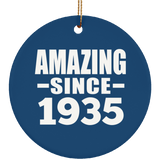 89th Birthday Amazing Since 1935 - Circle Ornament