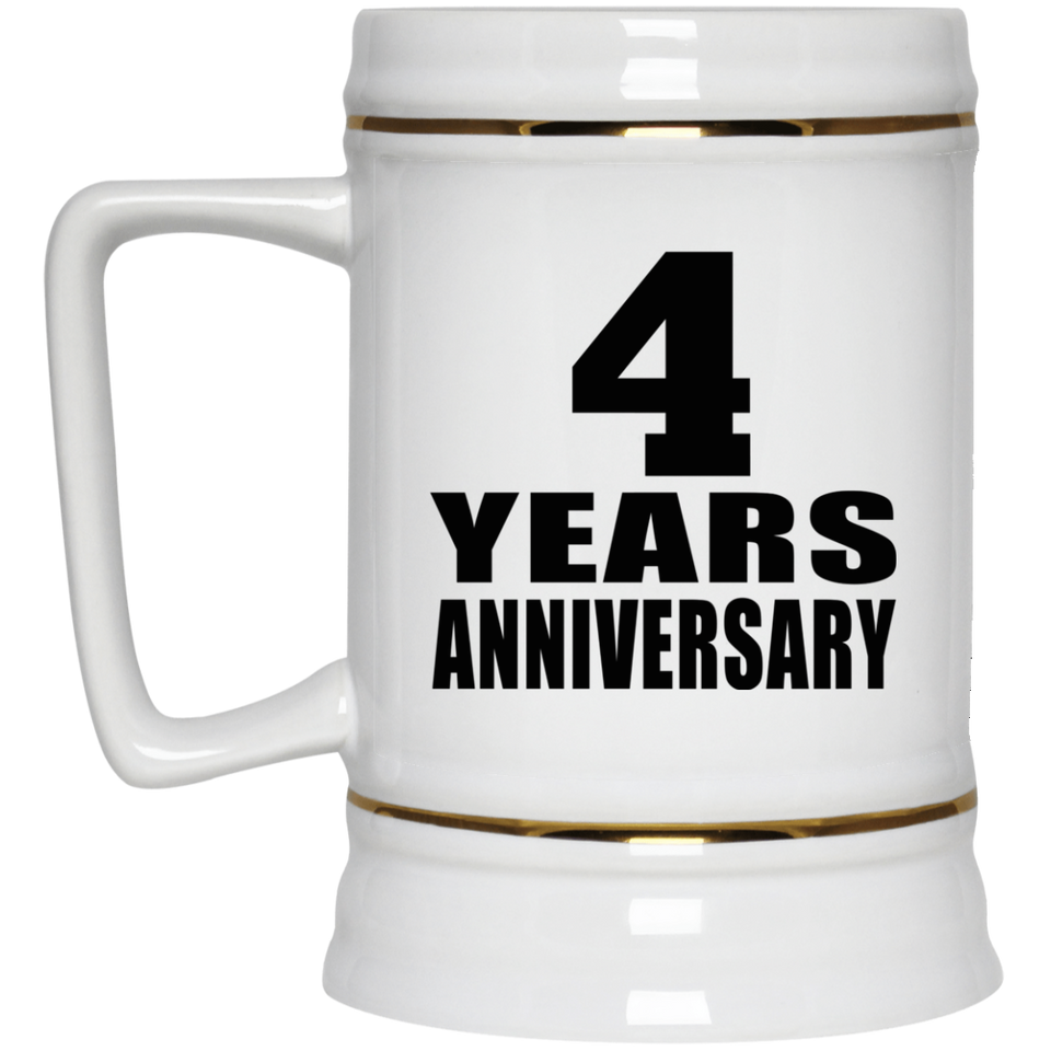 4th Anniversary 4 Years - Beer Stein