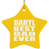 Daryl Best Dad Ever - Star Ornament