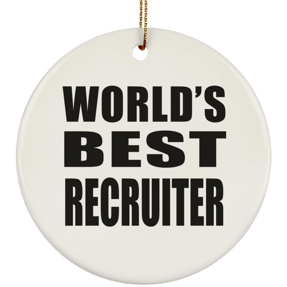 World's Best Recruiter - Circle Ornament