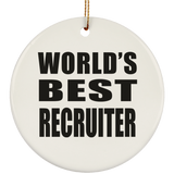 World's Best Recruiter - Circle Ornament
