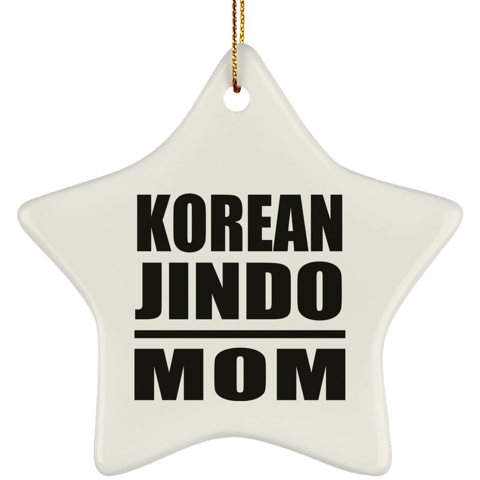 Korean Jindo Mom - Star Ornament