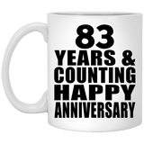 Happy 83rd Anniversary 83 Years & Counting - 11 Oz Coffee Mug