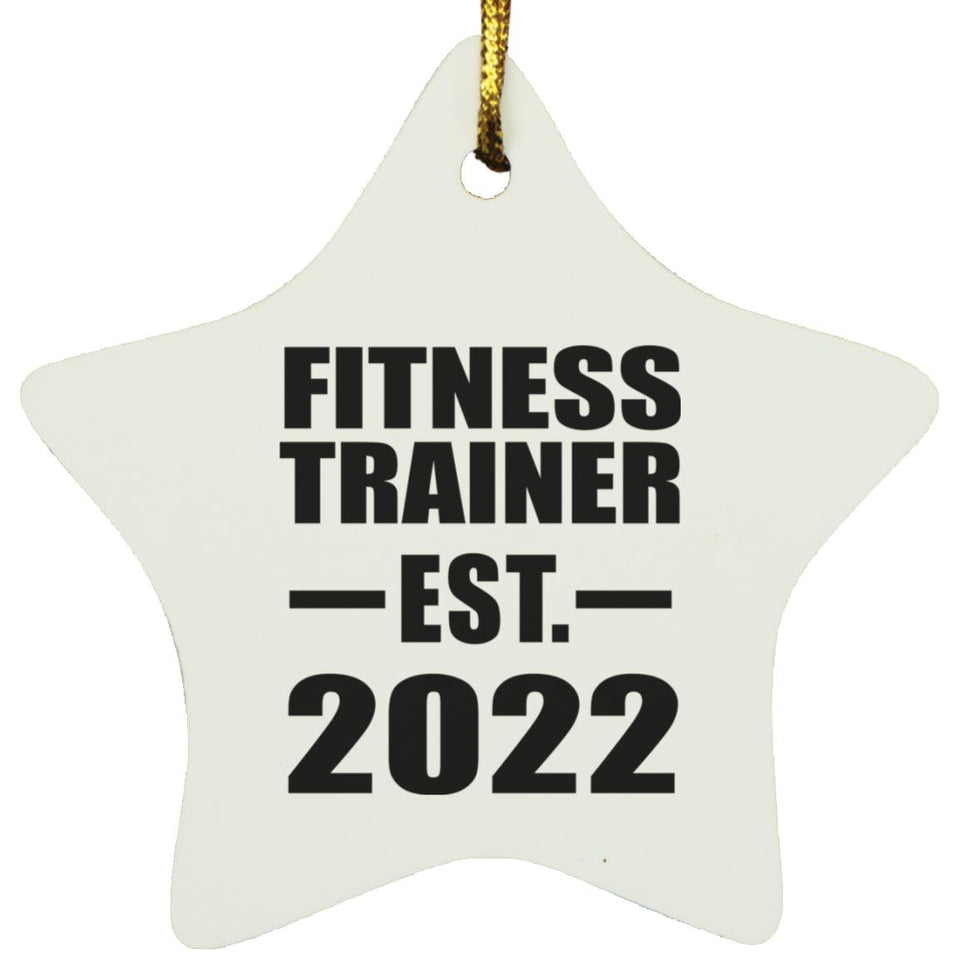 Fitness Trainer Established EST. 2022 - Star Ornament