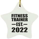 Fitness Trainer Established EST. 2022 - Star Ornament