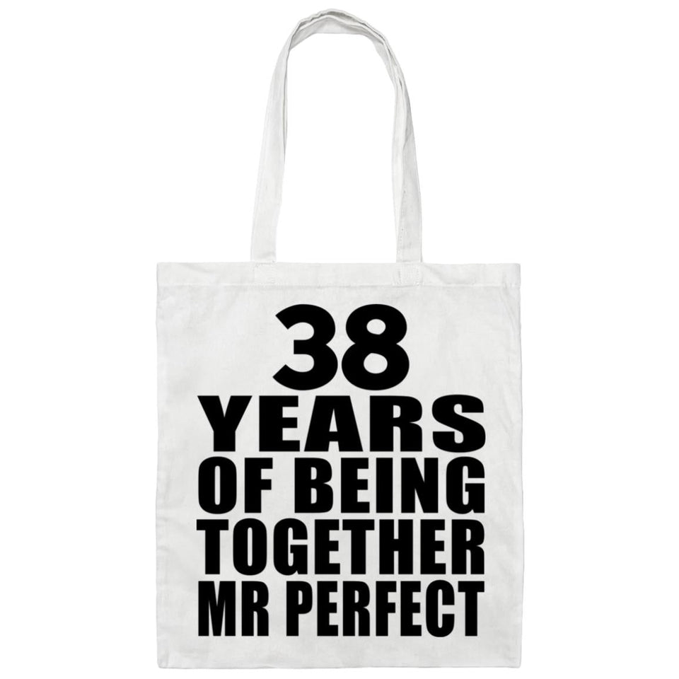 38th Anniversary 38 Years Of Being Mr Perfect - Tote Bag White