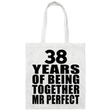 38th Anniversary 38 Years Of Being Mr Perfect - Tote Bag White