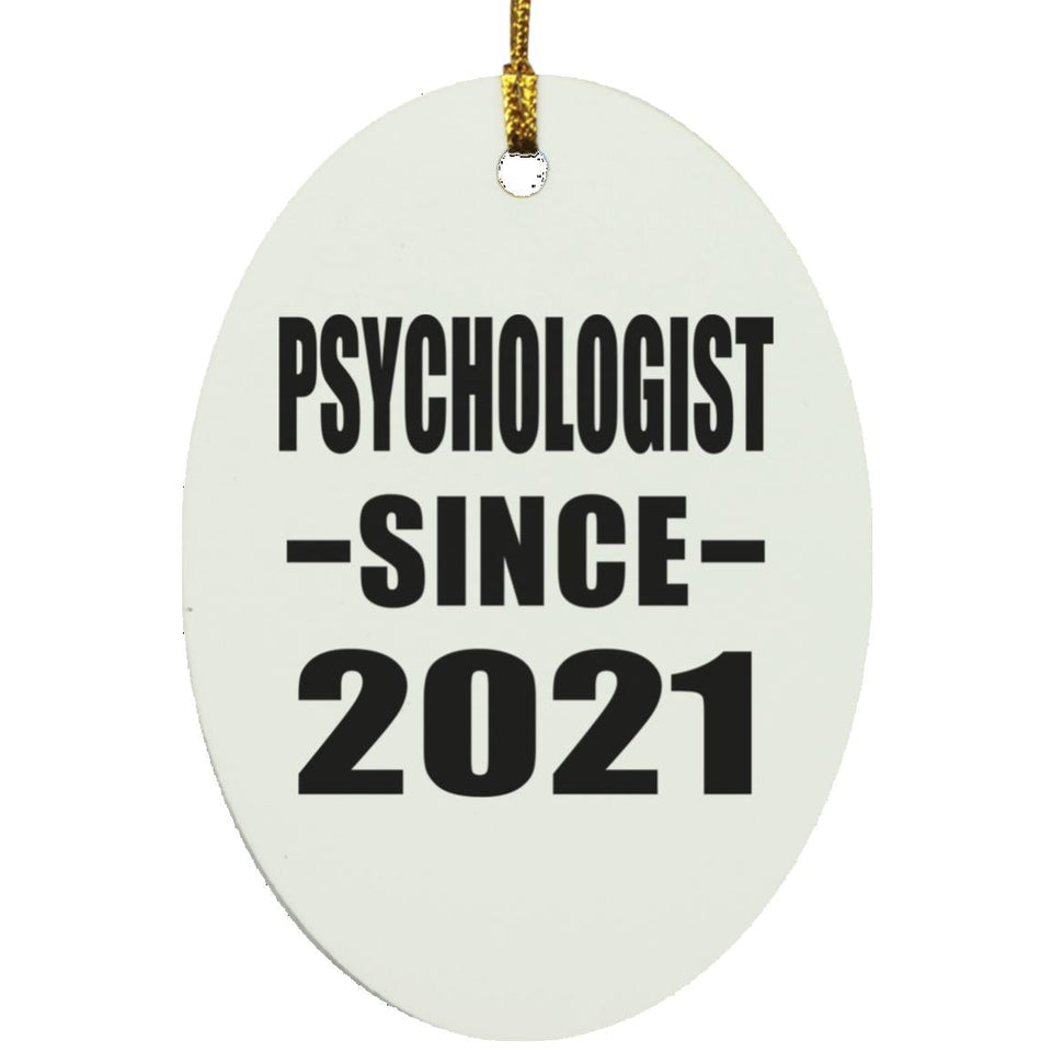 Psychologist Since 2021 - Oval Ornament