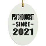 Psychologist Since 2021 - Oval Ornament