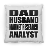 Dad Husband Market Research Analyst - Throw Pillow