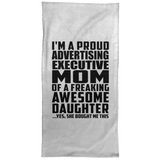 Proud Advertising Executive Mom Of Awesome Daughter - Hand Towel