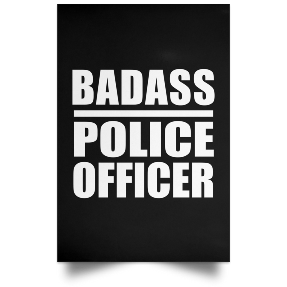 Badass Police Officer - Poster Portrait